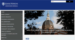 Desktop Screenshot of ictr.johnshopkins.edu