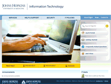 Tablet Screenshot of it.johnshopkins.edu